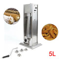 Wuzstar Commercial Churro Machine 5L Stainless Steel Manual Spanish Donut Churro Maker w/ 4 Nozzles