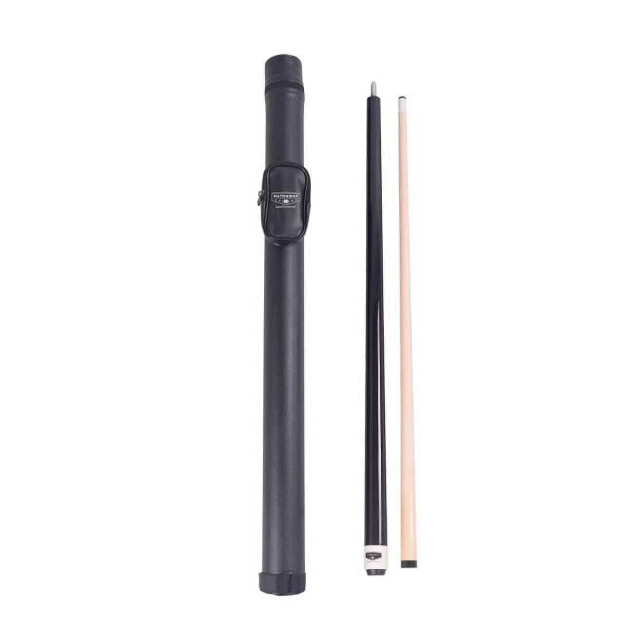 Blue Wave  58 in. Conquest Black & Maple Cue & Case Set