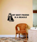 Custom Decals My Best Friend Is A Beagle Dog Ideas 8 X 24 Inches