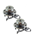 Teledu 2 Front Wheel Bearing and Hubs For Dodge Ram 1500 Ram 2500 Ram 3500 4WD 8 lug