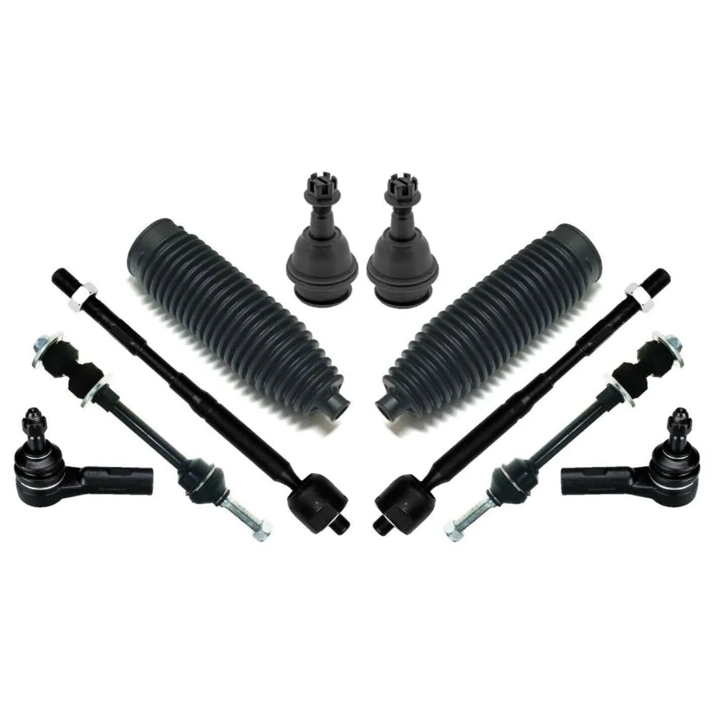 10-pc Front Inner Outer Tie rod Sway Bar Kit For 2002-08 Ram 1500 2011-12 1500