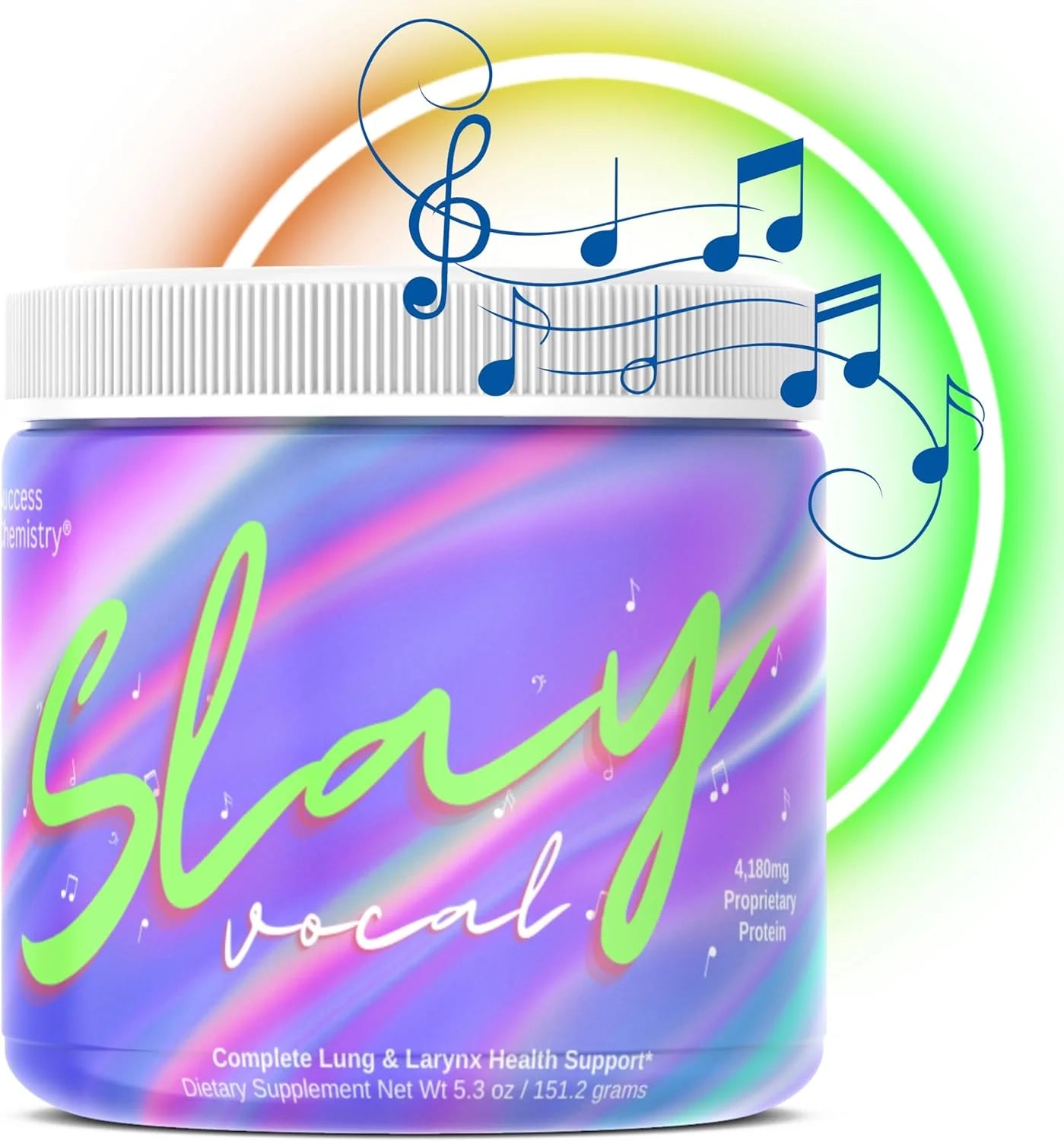 Slay Vocal - Complete Lung & Larynx Health Support -=- Vitamins for Singers & Vocal Related Professions Voice Health Formula