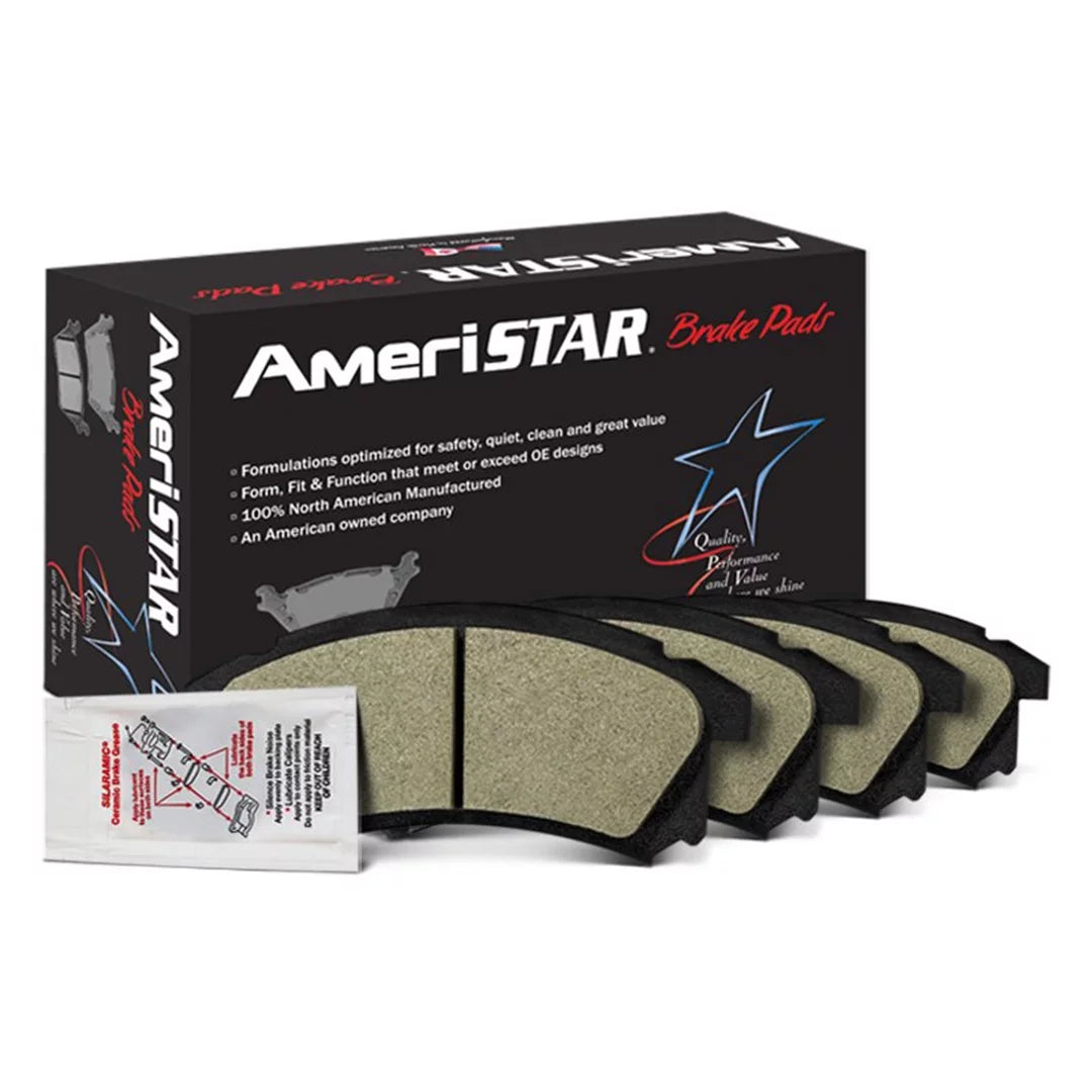 AmeriBRAKES Semi-Metallic Disc Brake Pads with included lubricant, AmeriSTAR STM979 - For XC90 S60 Fits select: 2003-2014 VOLVO XC90, 2008-2009 VOLVO S60 T5