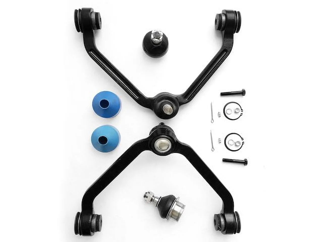 Front Control Arm and Ball Joint Kit (4 Piece) - Left and Right - Compatible with 1995 - 2003 Ford Explorer with 1 Piece Design Control Arms with Torsion Bar Suspension 1996 1997 1998 1999 2000 2002