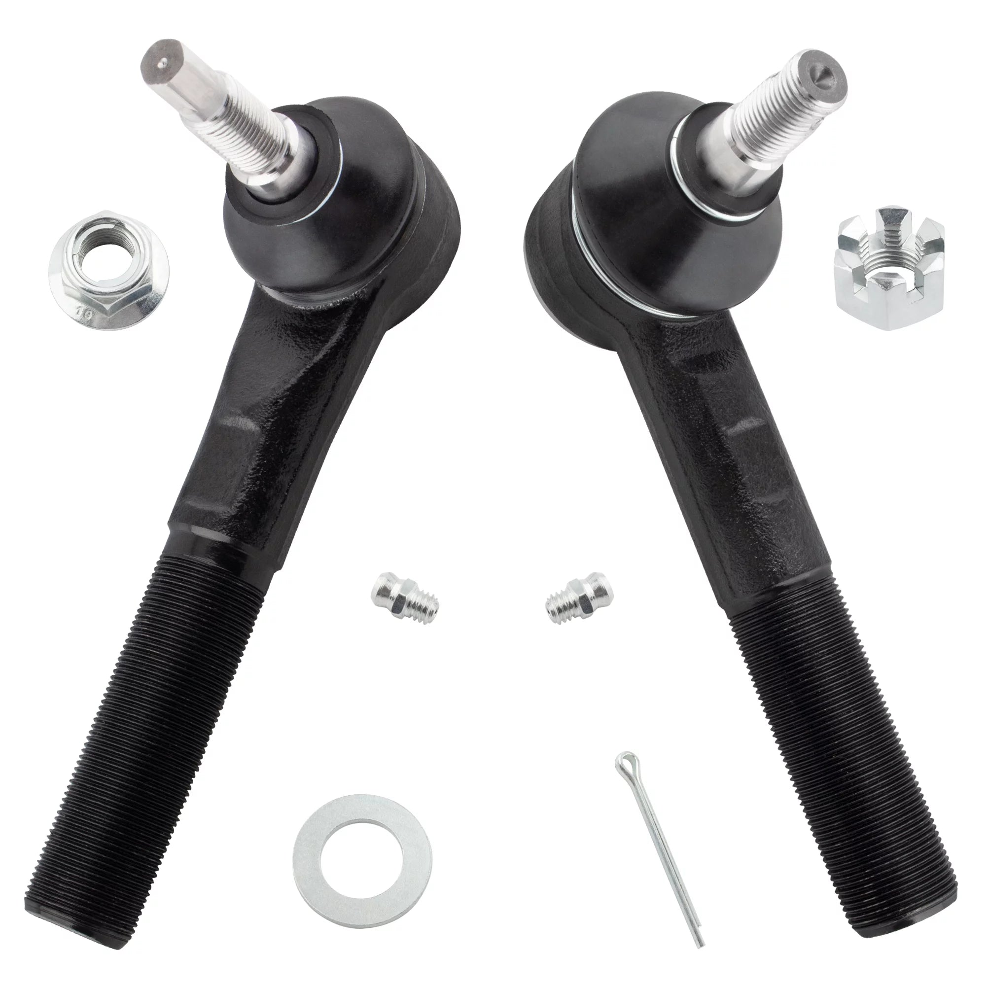 BOXI 4pcs Front Inner Outer Tie Rod Ends Kit Fit for Dodge Ram 1500 2006-2008 4WD / for Dodge Ram 2500 2003-2008 4WD / for Dodge Ram 3500 2003-2008 4WD | ES3624 ES3625 DS1464 DS1463