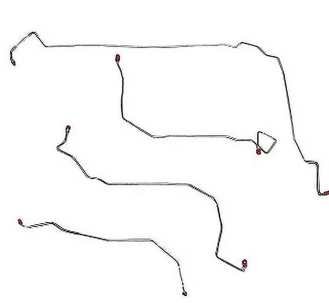 04-05 Aurora, Lesabre, Bonneville Front Brake Line Kit; Steel-AKT0401OM