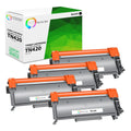 TCT Compatible Toner Cartridge Replacement for the Brother TN420 Series - 4 Pack Black