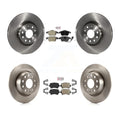 Transit Auto - Front Semi-Metallic Rear Ceramic Pads And Disc Brake Rotors Kit For Volkswagen Tiguan Limited K8A-103673