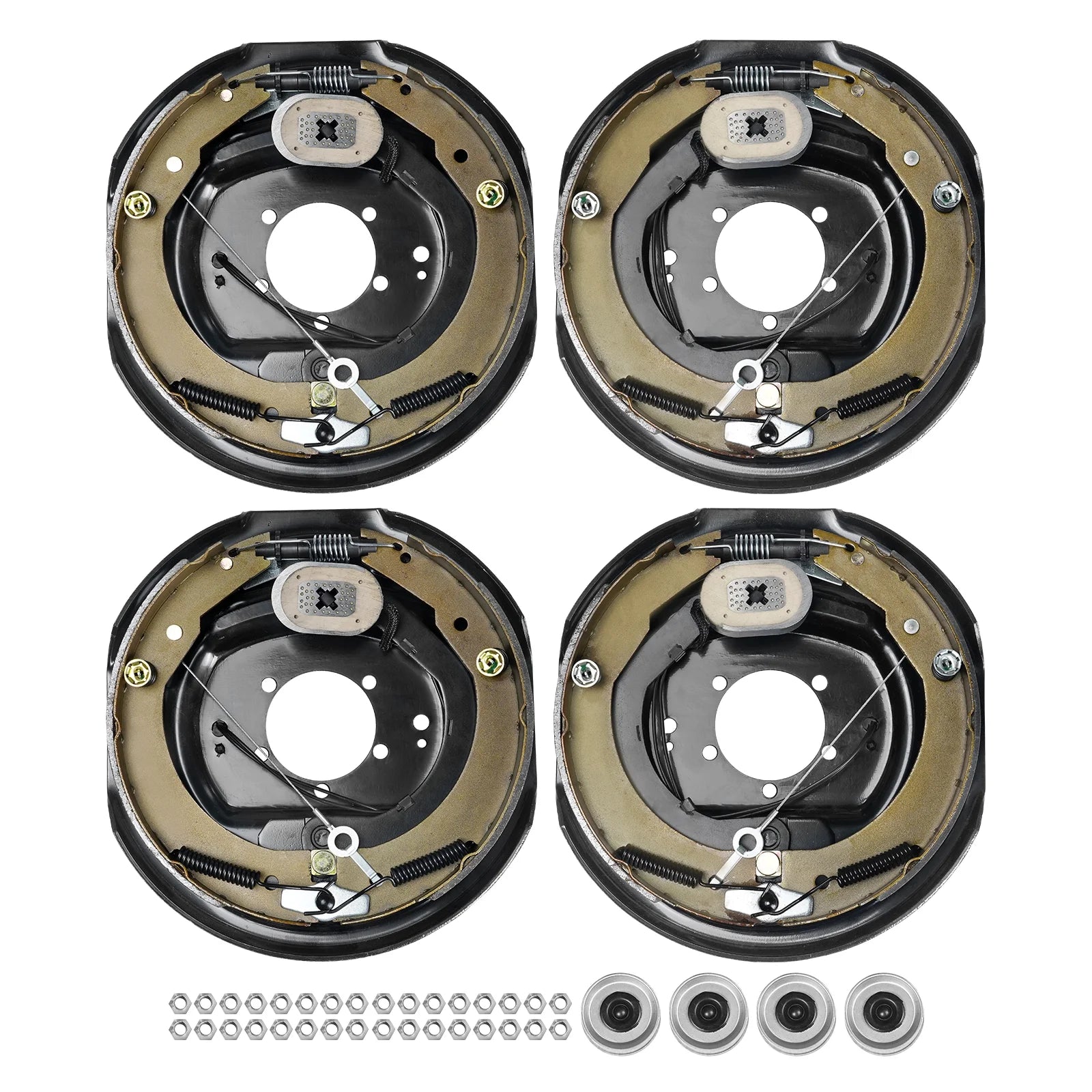 SKYSHALO Electric Trailer Brake 12 x 2 Self-Adjusting Assembly 2 Pairs 7000 lbs