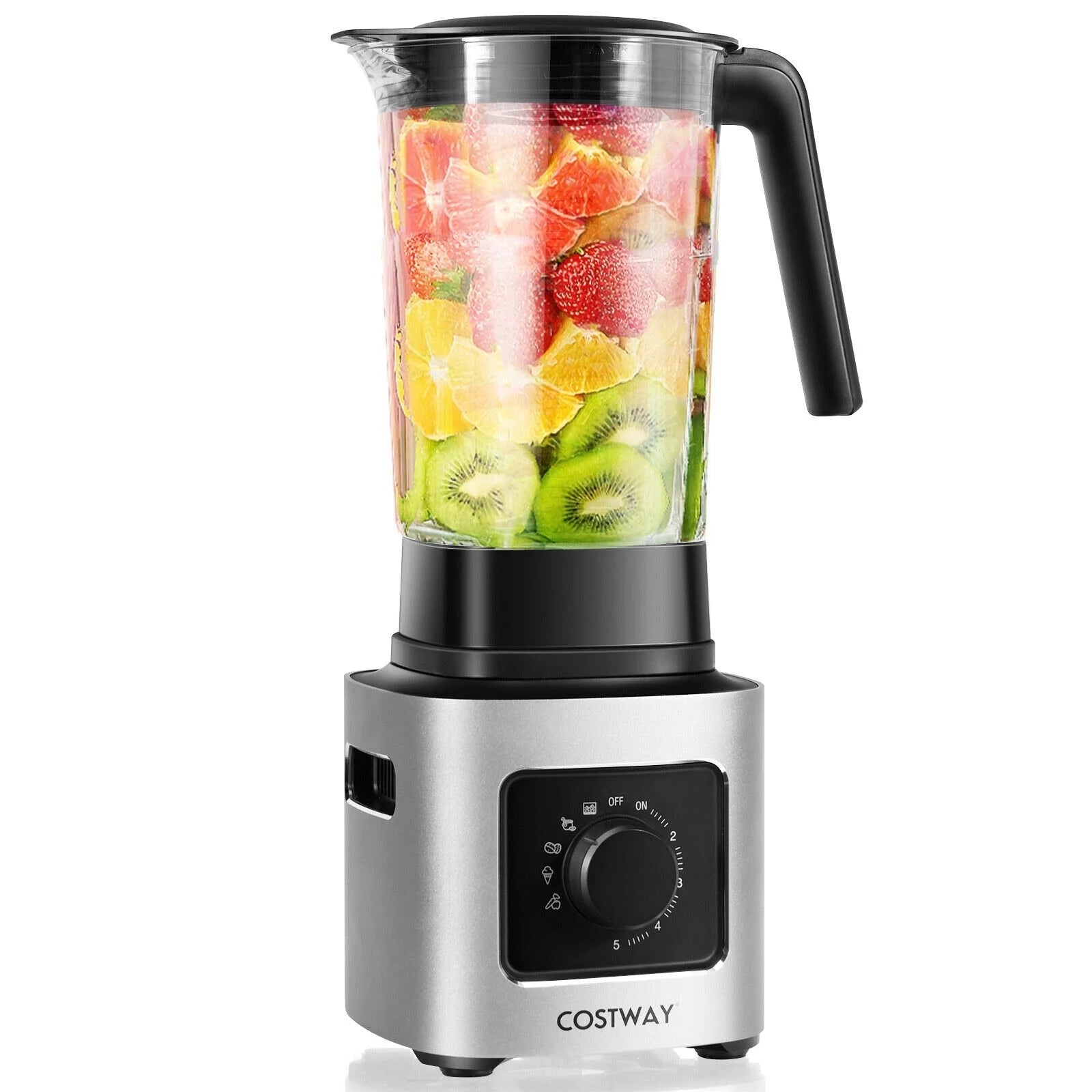 1500W 5-Speed Countertop Smoothie Blender w/ 5 Presets & 68oz Tritan Jar