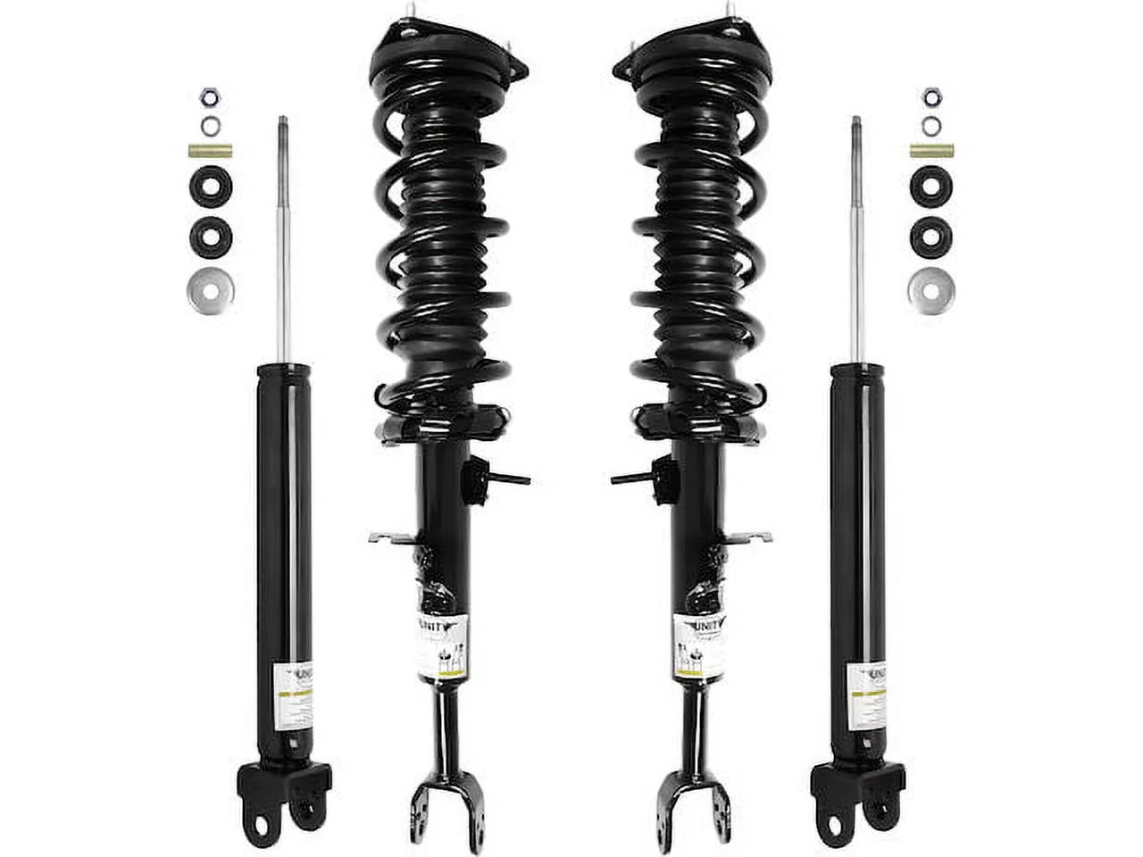 Front and Rear Suspension Strut and Shock Absorber Assembly Kit - Compatible with 2003 - 2005 INFINITI G35 RWD Coupe 2004