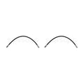 Rear Inner Brake Hose Set of 2 Fits 2011-2016 Chevrolet Silverado 2500 HD
