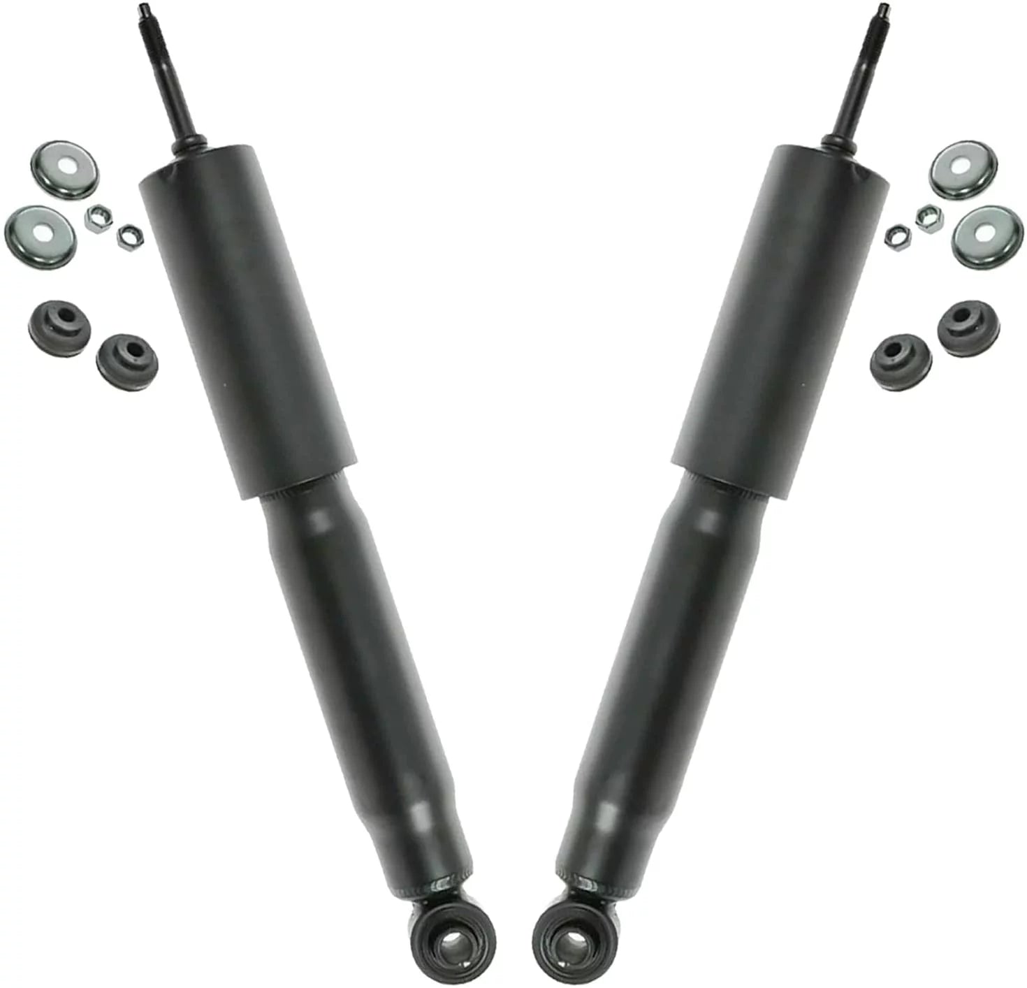 Detroit Axle - Front 2pc Shock Absorbers for 4WD 97-02 Ford Expedition, 97-03 F-150, 97-99 Ford F-250, 2 Shock Absorbers Assembly 1997 1998 1999 2000 2001 2002 2003 Replacement