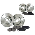 FLPX Front & Rear Drilled Slotted Rotor & Pads fit Chevy Equinox Torrent