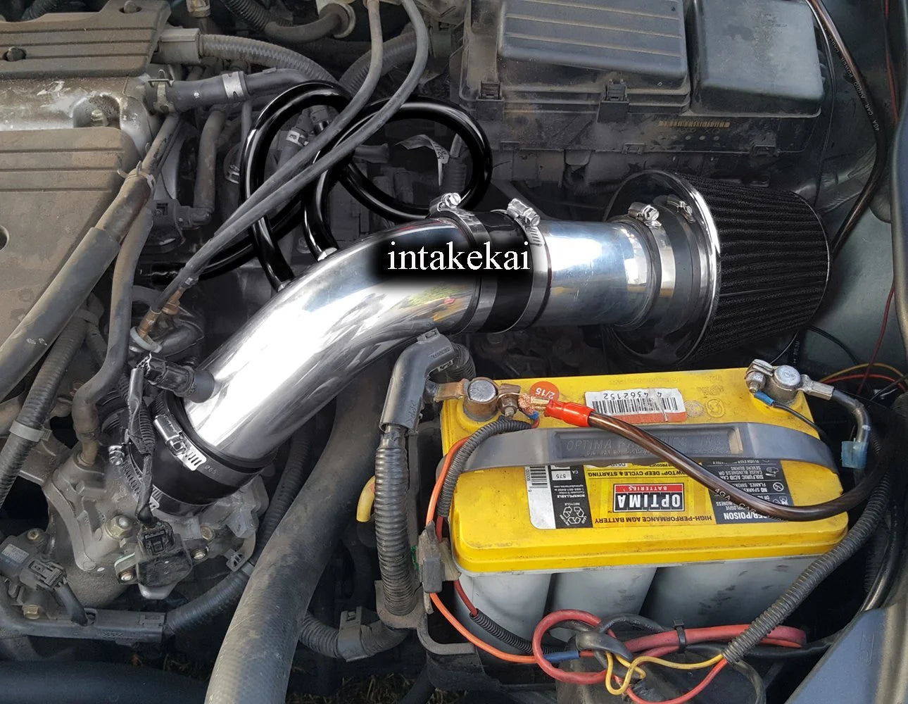 Performance Air Intake for 2003 2004 2005 2006 HONDA ACCORD 2.4L l4 ENGINE WITHOUT SQUARE MAF SENSOR (Excluded SULEV LEV2 Engine) (BLACK)