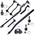 Detroit Axle - Front 11pc Suspension Kit for 4WD 1999 Ford F-250 F-350 Super Duty, 4 Tie Rods 2 Sway Bars 4 Ball Joints 2 Sleeves