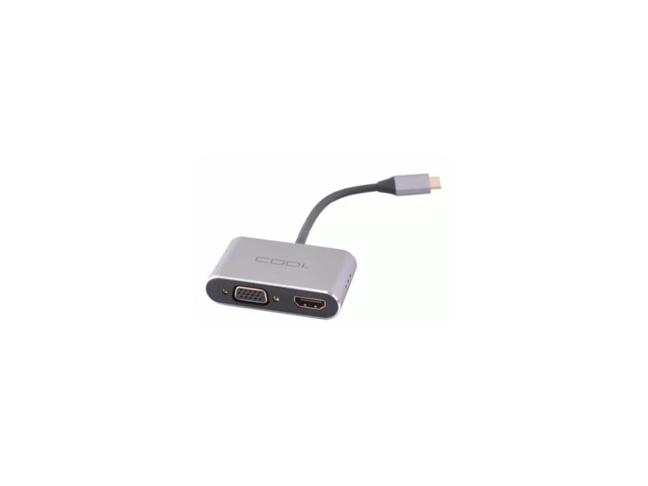 CODi 4-in-1 USB-C Display Adapter (A01063) - Connect Your Displays Via HDMI, VGA or USB
