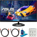 ASUS VZ279HEG1R 27 inch Gaming Monitor Full HD (1920x1080) IPS 75Hz with FreeSync Bundle with 2x 6FT Universal 4K HDMI 2.0 Cable, Universal Screen Cleaner and 6-Outlet Surge Adapter