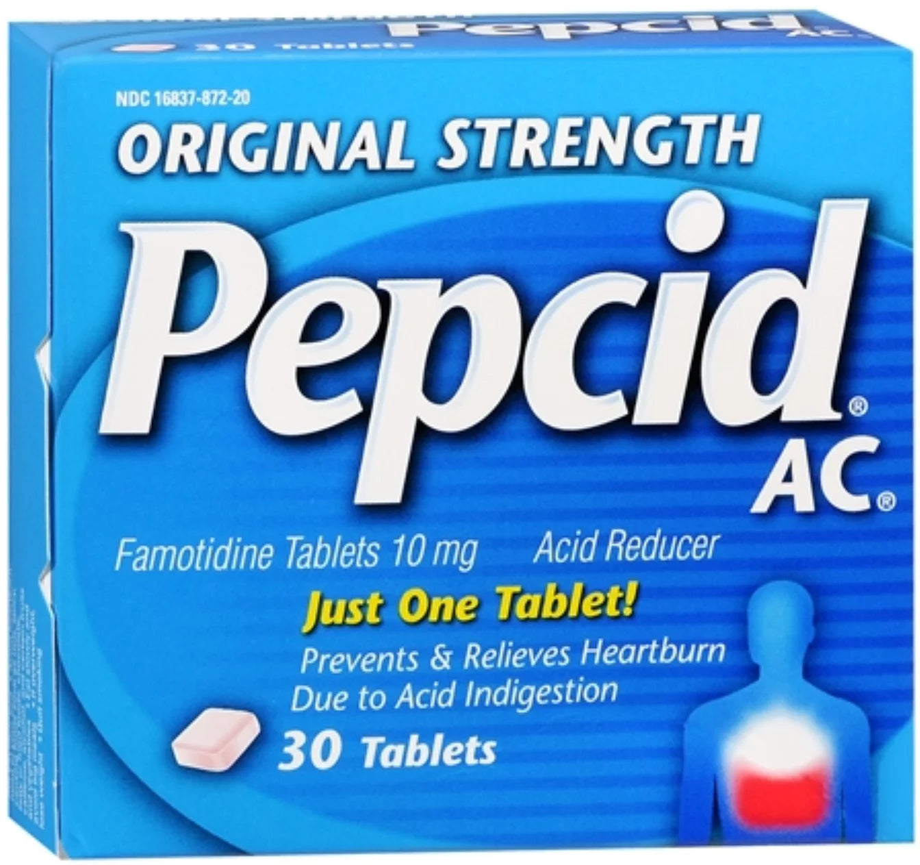 Pepcid AC Original Strength Tablets 30 ea (Pack of 4)