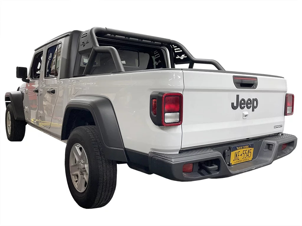 Vanguard VGRB-2202BK Black Powdercoat Bravo Bed Bar Roll Bar| Compatible with 20-22 Jeep Gladiator