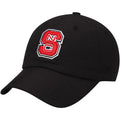 Men's Top of the World Black NC State Wolfpack Primary Logo Staple Adjustable Hat - OSFA
