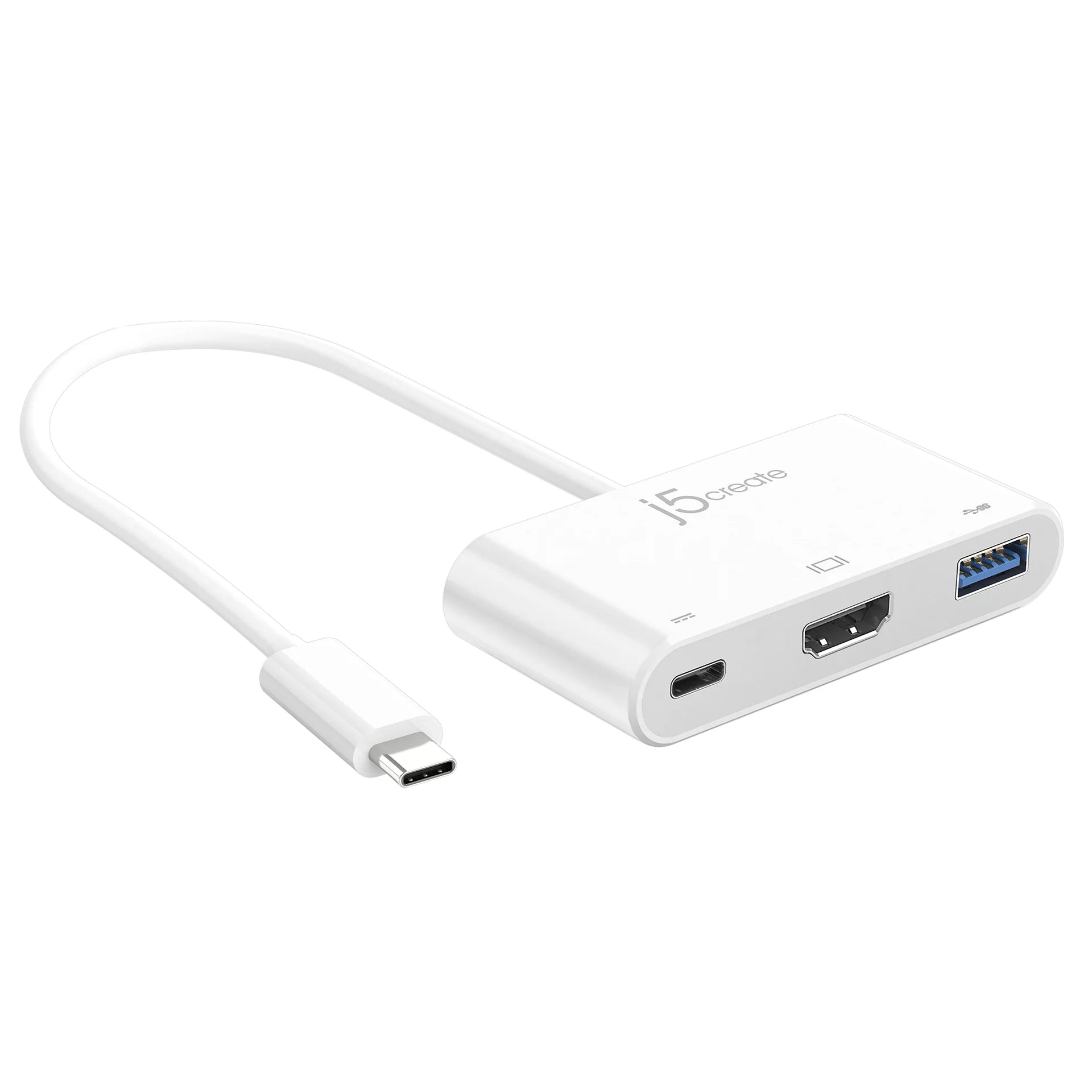 j5create USB-C? to HDMI? & USB? 3.0 with Power Delivery Cable, JCA379