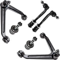 Detroit Axle - 6pc Front Upper Control Arms Lower Ball Joints Sway Bars Replacement for Dodge Durango Fits select: 2004-2008 DODGE DURANGO SLT, 2007-2009 CHRYSLER ASPEN LIMITED