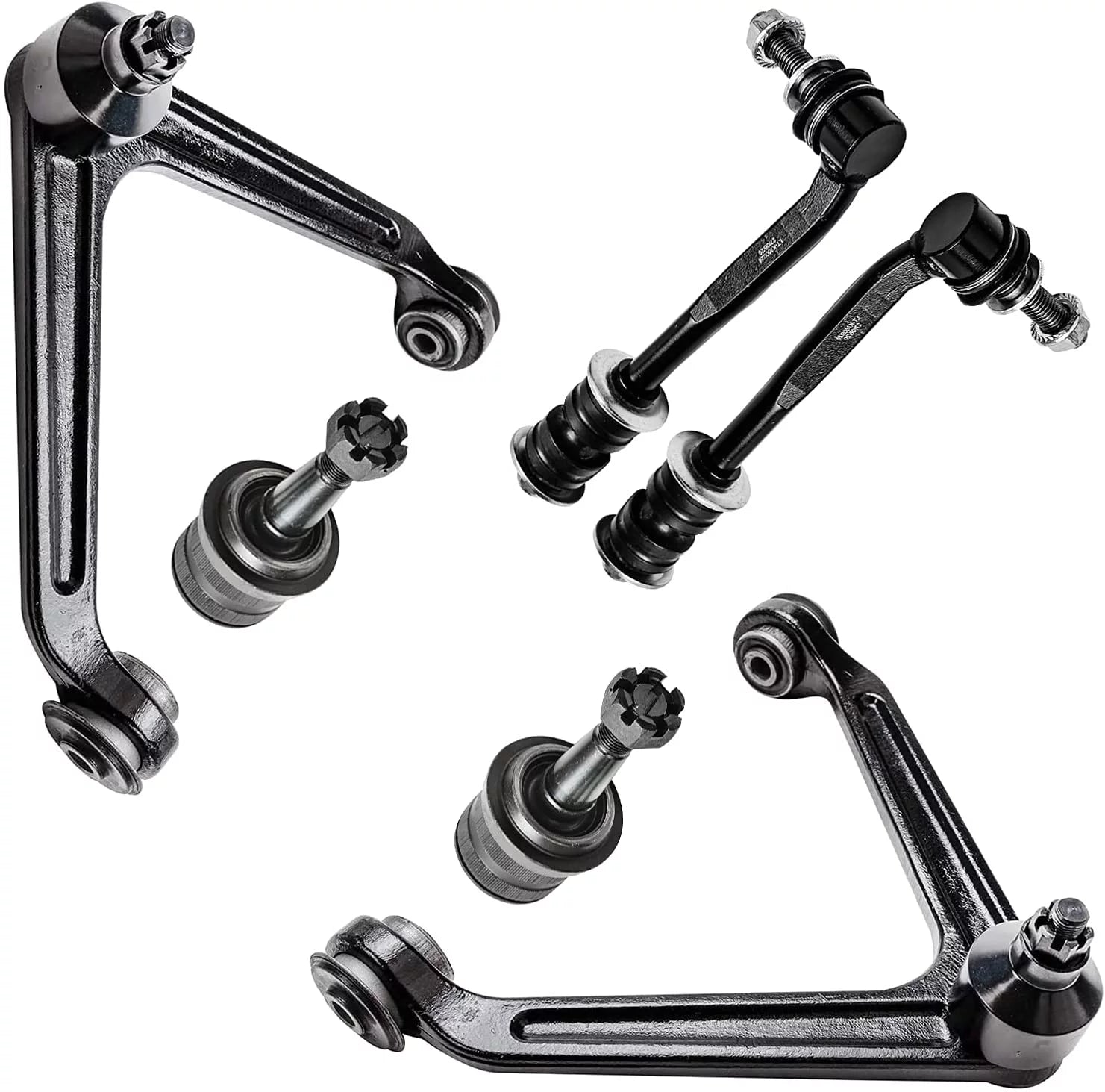 Detroit Axle - 6pc Front Upper Control Arms Lower Ball Joints Sway Bars Replacement for Dodge Durango Fits select: 2004-2008 DODGE DURANGO SLT, 2007-2009 CHRYSLER ASPEN LIMITED