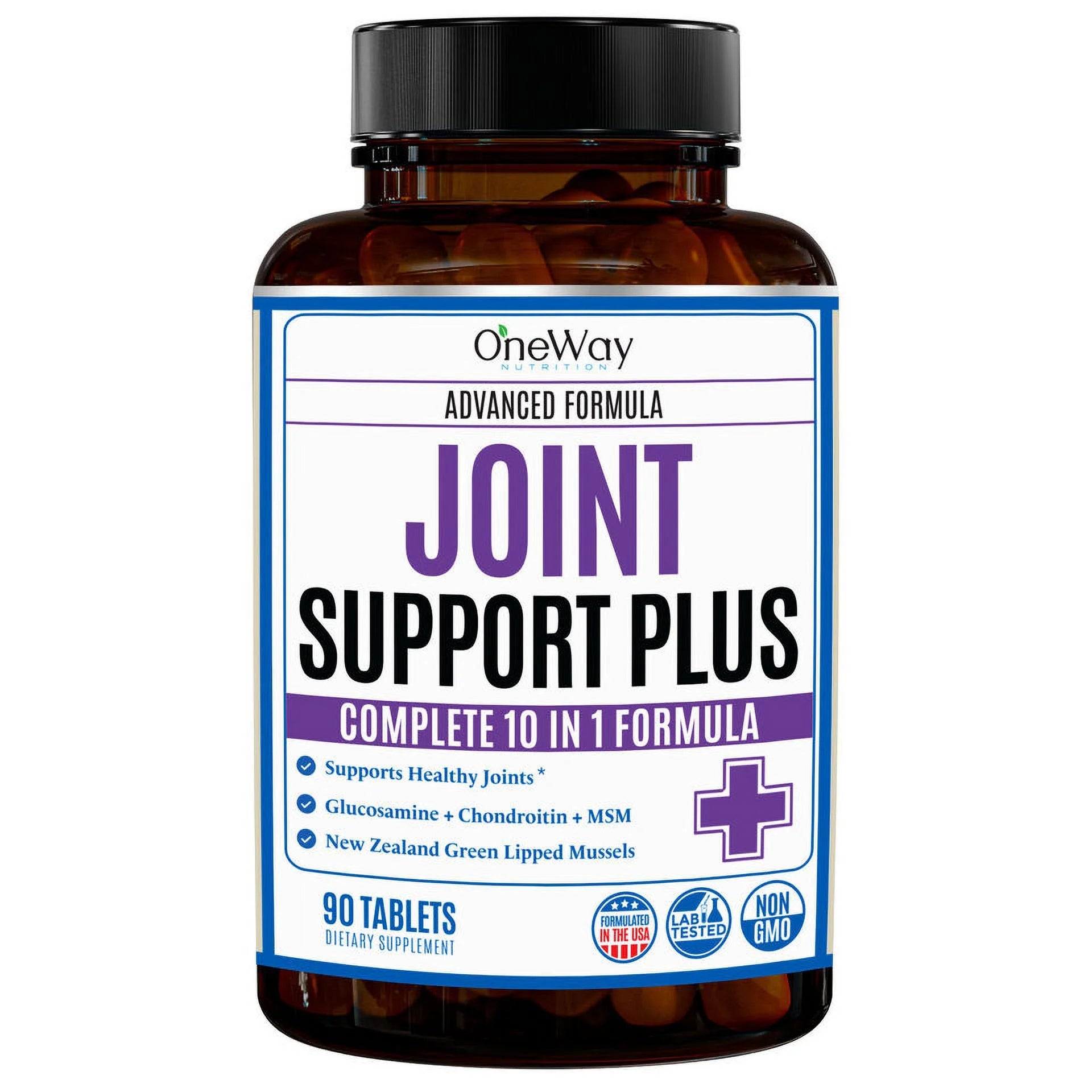 OneWay J oint Support Plus Supplement 10 in 1 Formula 90 Tablets