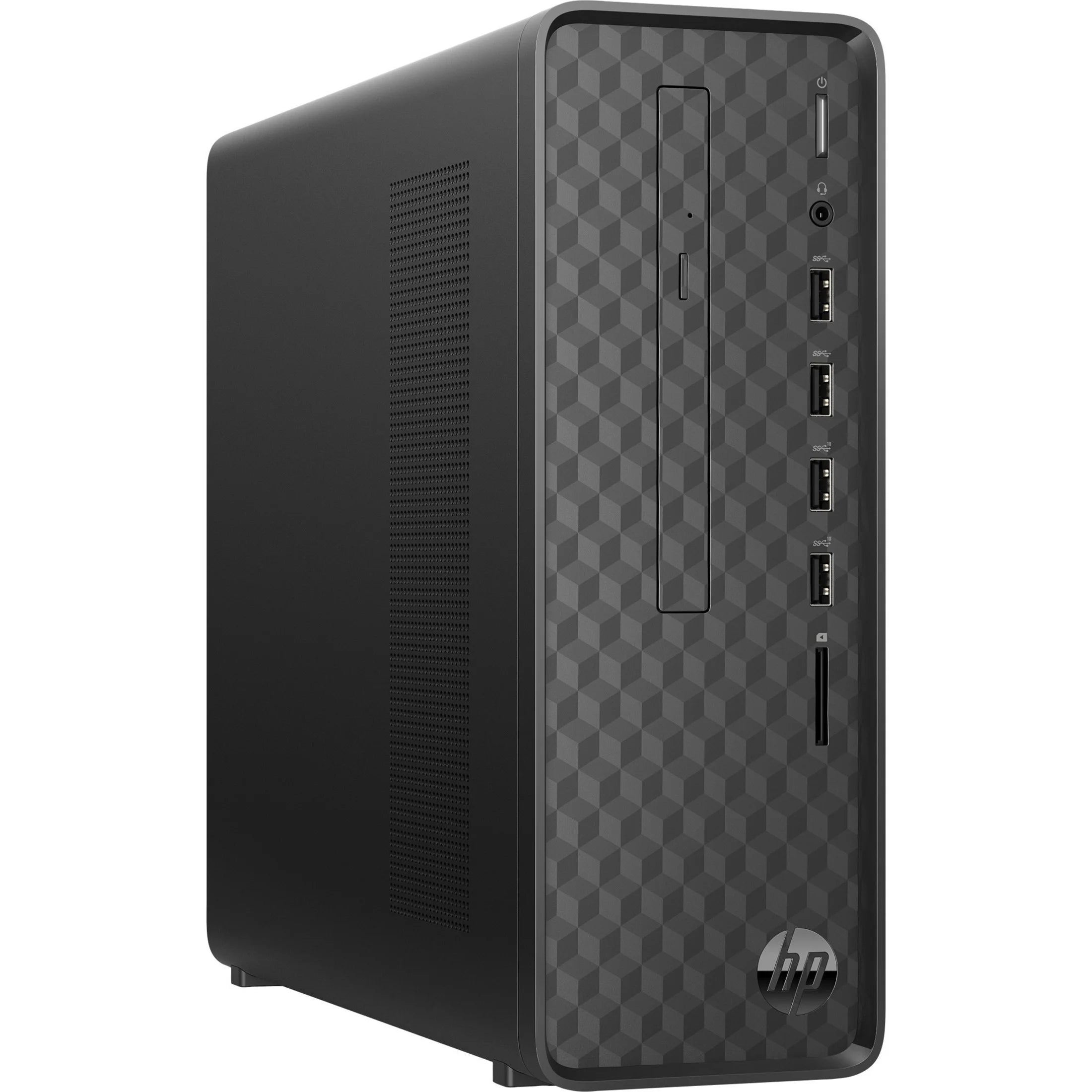 HP Slimline Desktop Tower Computer, AMD Ryzen 3 3250U, 8GB RAM, 256GB SSD, DVD Writer, Windows 10 Home, S01-aF0006b