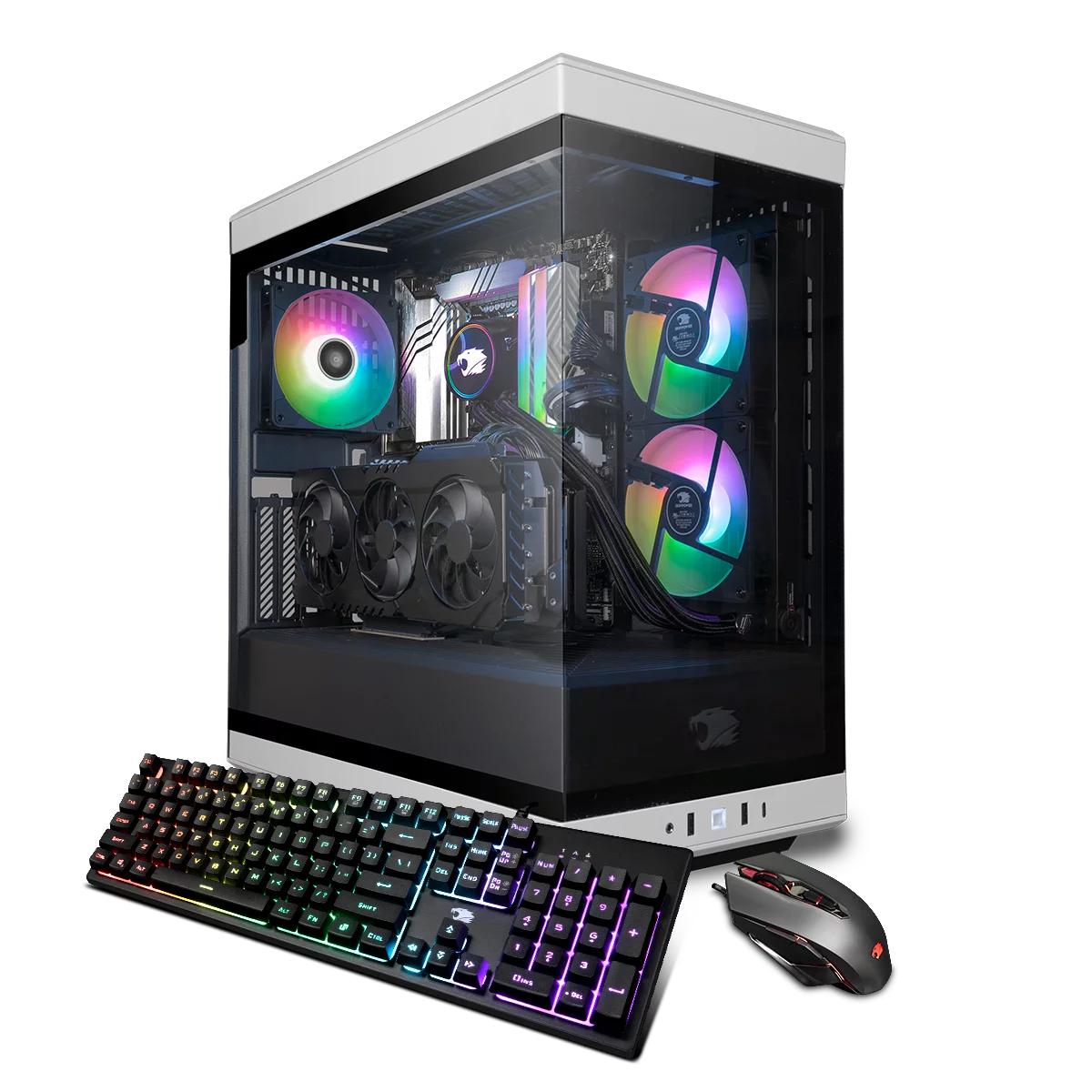iBUYPOWER Y40 Pro White Gaming Desktop PC - Intel Core i7 14700KF - NVIDIA GeForce RTX 4070Ti Super 16GB - 32GB DDR5 RGB RAM - 2TB NVMe