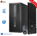 Restored HP EliteDesk 800 G2 Desktop Tower Computer, Intel Core i3 6th Gen. Processor, 16GB DDR4 Ram, 128GB M.2 SSD, 1TB HDD, Bto Keyboard and Mouse, Wi-Fi, Windows 10 Pro PC (Refurbished)