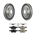 Transit Auto - Front Coated Disc Brake Rotors And Semi-Metallic Pads Kit For Ford Escape Mercury Mariner Mazda Tribute KGA-100576