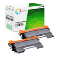 TCT Compatible High Yield Toner Cartridge Replacement for the Brother TN450 Series - 2 Pack Black