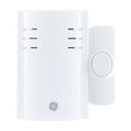 GE Wireless Doorbell Kit, Plug-In, 8 Melodies, 1 Push Button, White, 19299