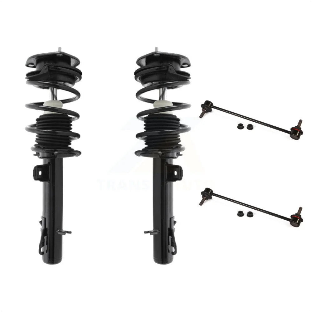 Transit Auto - Front Complete Shock Assembly And TOR Link Kit For Mini Cooper 07-08 Excludes Convertible Wagon JCW Models; 09-15 Coupe Models KSS-100799