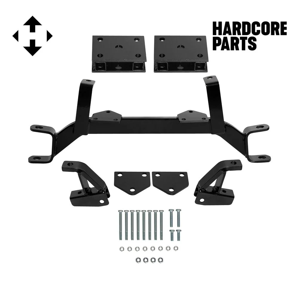 Hardcore Parts 4 Drop Axle Lift Kit for EZGO TXT/PDS (1994.5-2001.5) Gas Golf Cart