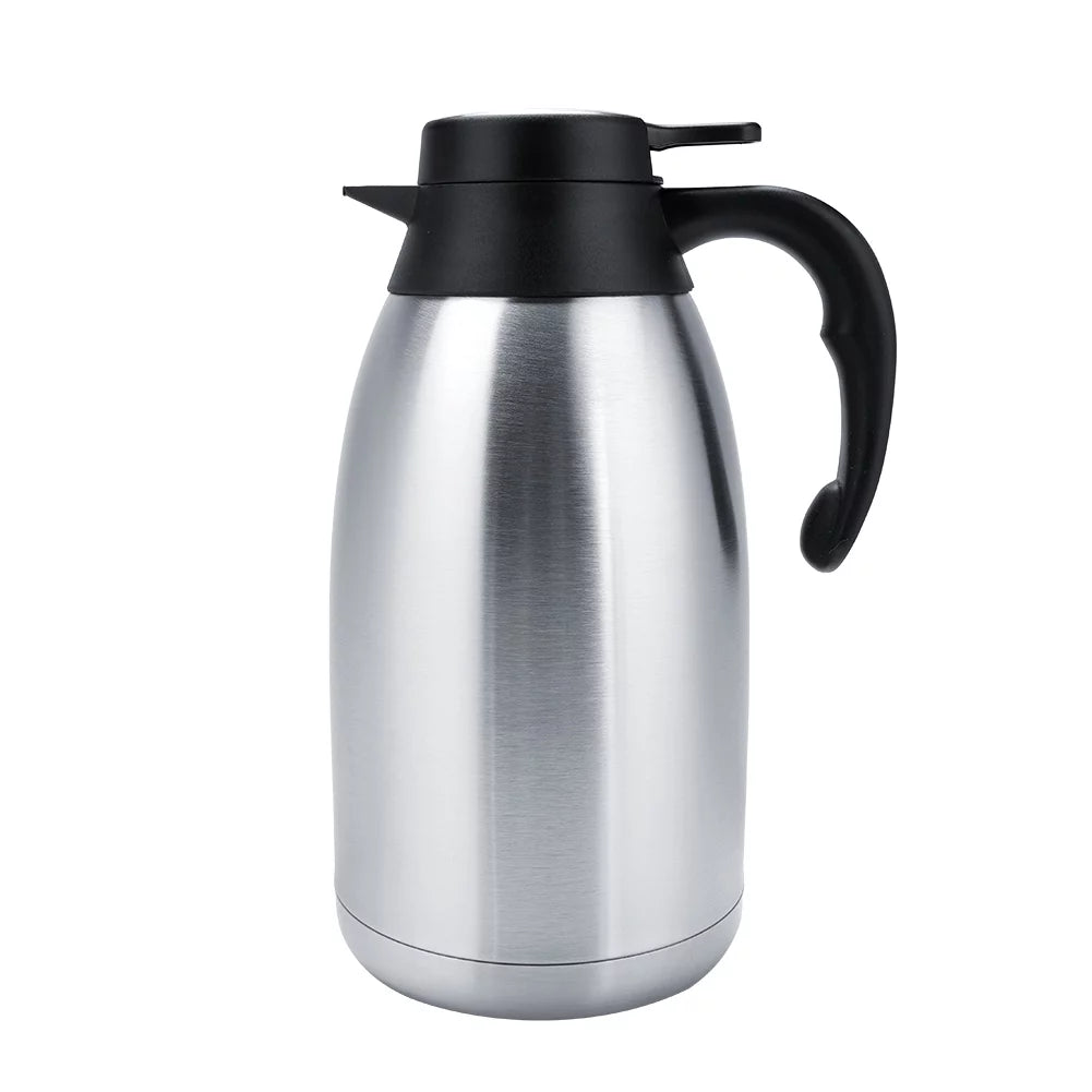 Dekaim Vacuum Insulated Water Pot, Vacuum Insulated Water Pot Stainless Steel Thermos Coffee Tea Water Pot(2L)