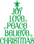 New Wall Ideas Joy Love Peace 12 X 24 Inches