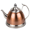 Creative Home  Nobili-Tea 1.0 Quart Stainless Steel Tea Kettle with Removable Infuser Basket - Copper Color