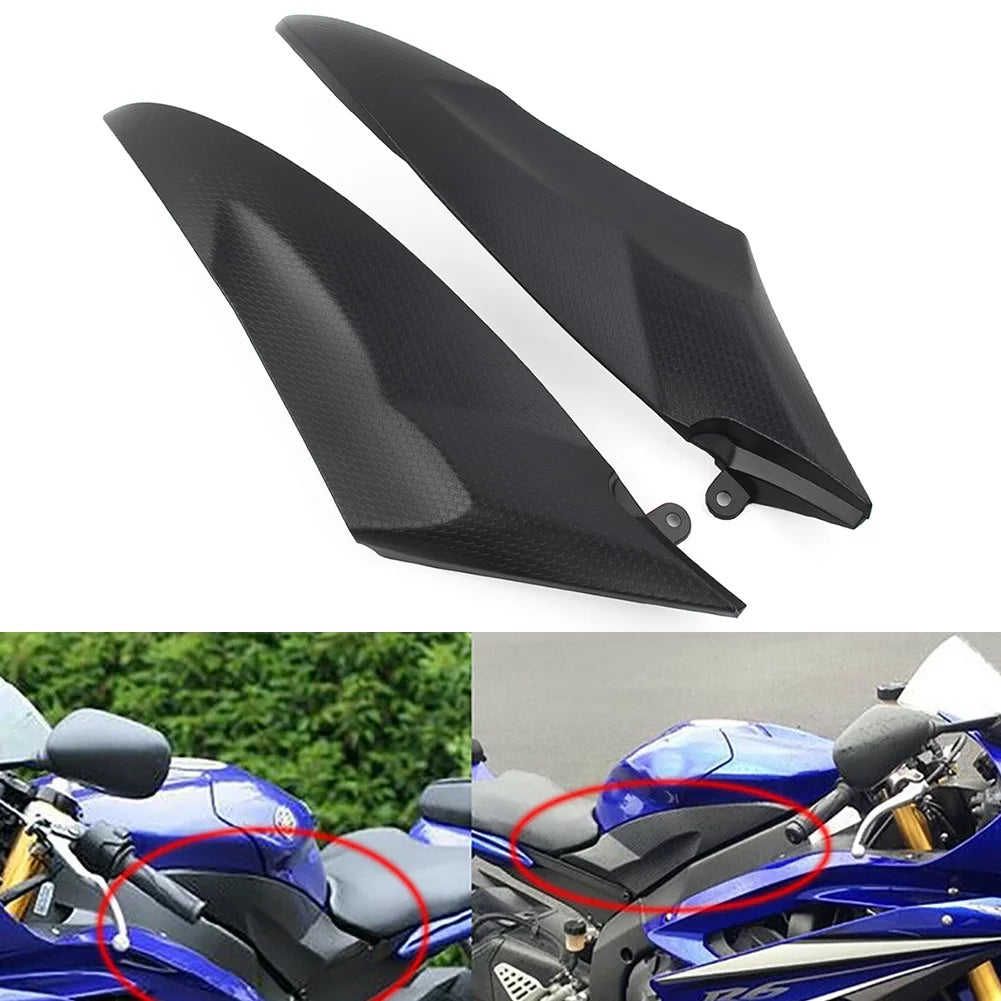 NS 2x Gas Fuel Tank Side Cover Fairing Panel Cowl Trim for Yamaha YZF R6 2006 2007