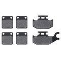 KMG Front + Rear Brake Pads Compatible with 2000-2002 Yamaha YFM 400 Kodiak - Non-Metallic Organic NAO Brake Pads Set