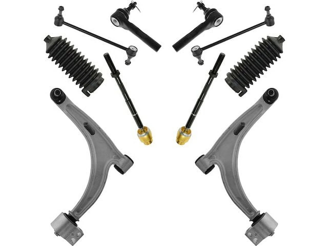 Front Control Arm Sway Bar Link Tie Rod Kit 10 Piece - Compatible with 2005 - 2010 Pontiac G6 2006 2007 2008 2009