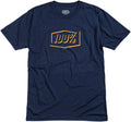 100% Phantom Mens Short Sleeve Tech T-Shirt Heather Navy