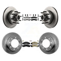 Transit Auto - Front Rear Semi-Metallic Pads And Disc Brake Rotors Hub Assembly Kit For Ford Econoline Super Duty With Single Wheels K8A-105880