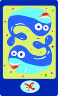 Custom Decals Fishes Kids Bed Room 12 Inches X 24 Inches