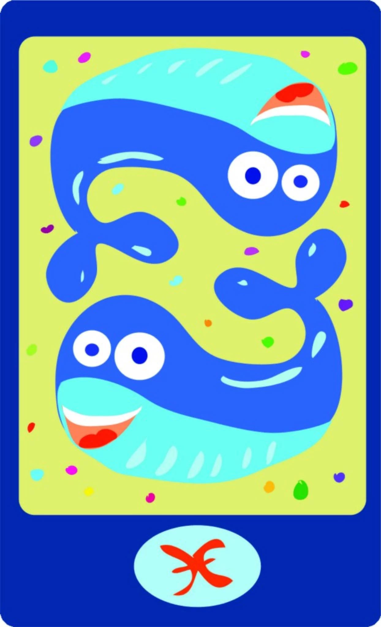 Custom Decals Fishes Kids Bed Room 12 Inches X 24 Inches