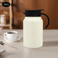 2pcs 1.5L White Stainless Steel Tea Coffee Thermal Carafe Pot for Cold Winter