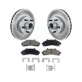Transit Auto - Front Coated Disc Brake Rotors Hub Assembly And Ceramic Pads Kit For Ford Ranger Explorer Mercury Mountaineer Mazda B3000 B2500 B4000 B2300 KGC-102047