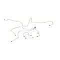 02-05 Ranger, w/ AWABS, 4wd; Front Brake Line Kit; Stainless-TKT0242SS